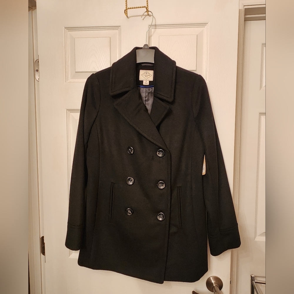 NWT! St. John's Bay Peacoat, M